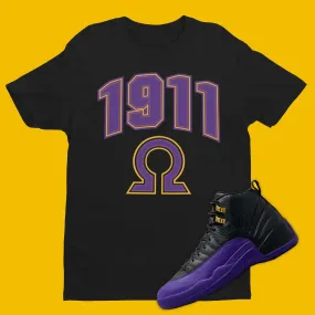 1911 Omega Shirt Matching Air Jordan 12 Field Purple