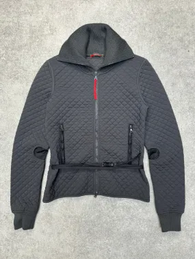 2003 Prada Quilted High Neck Full Zip Jacket