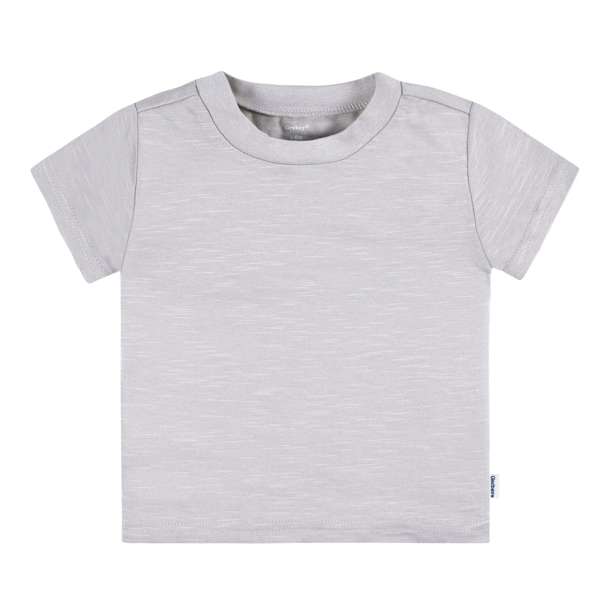 5-Pack Baby Neutral Greys Short Sleeve Tees