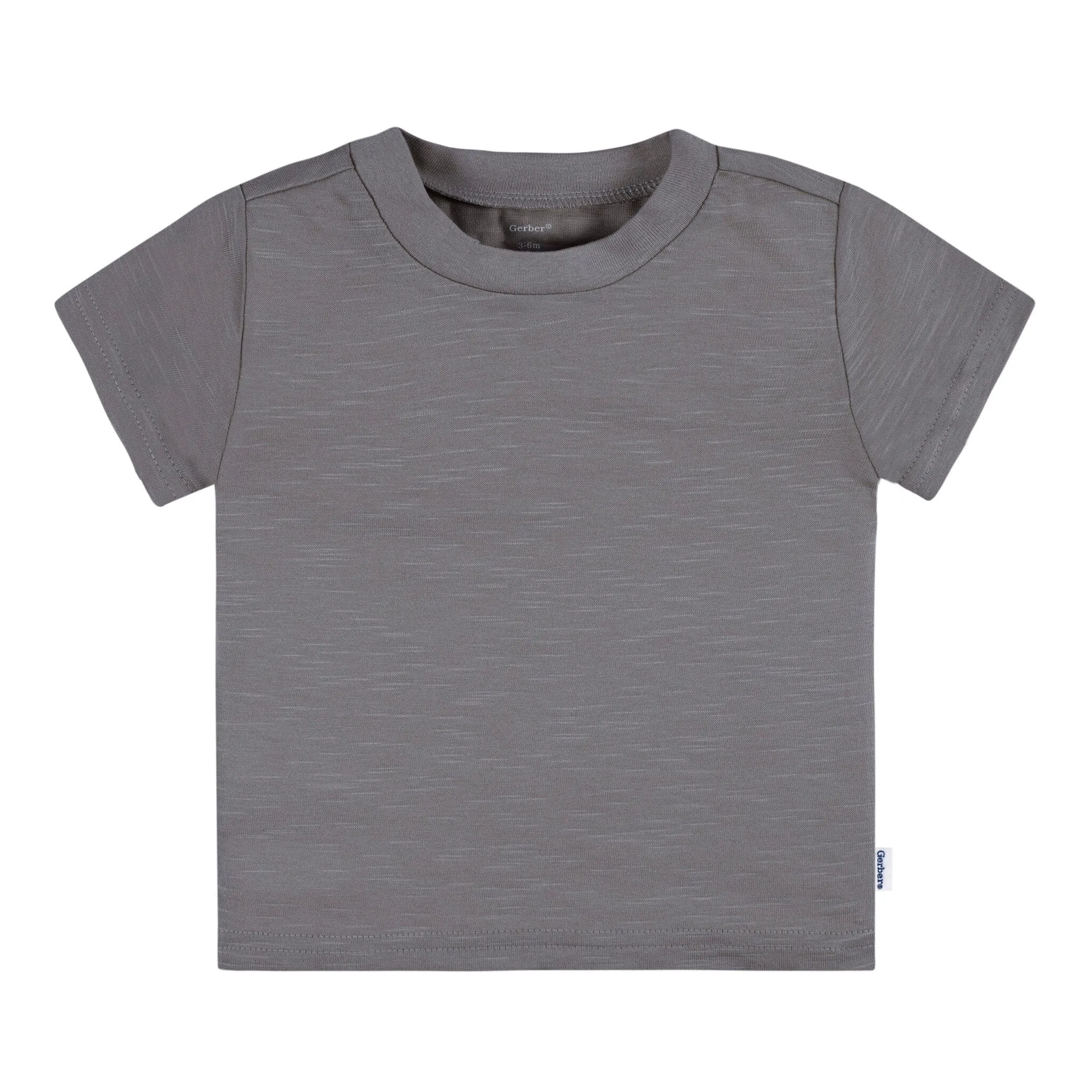 5-Pack Baby Neutral Greys Short Sleeve Tees