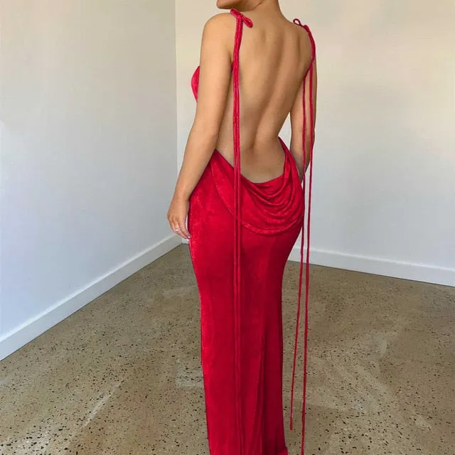 A&A Backless Maxi Dress