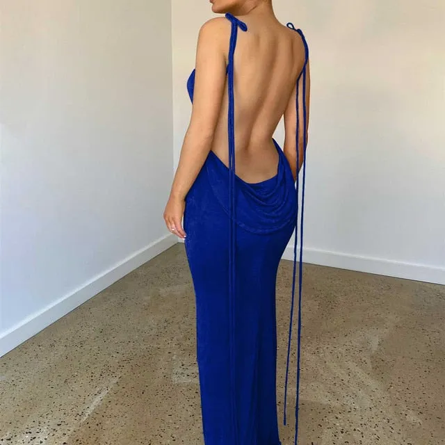 A&A Backless Maxi Dress