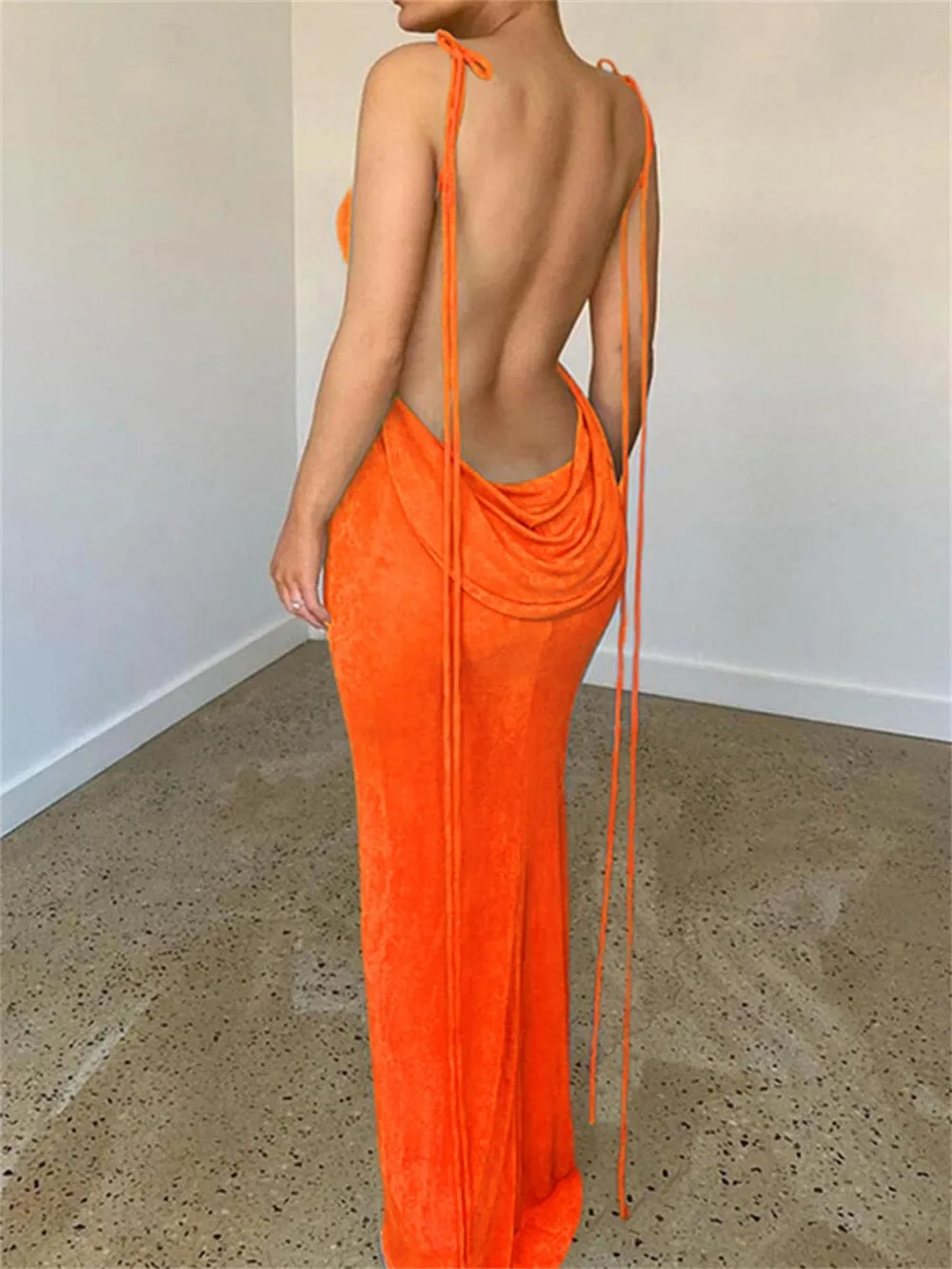 A&A Backless Maxi Dress