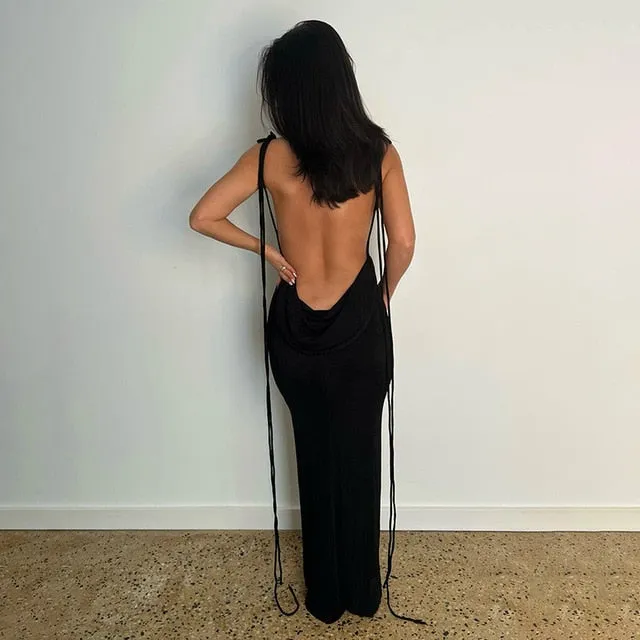 A&A Backless Maxi Dress