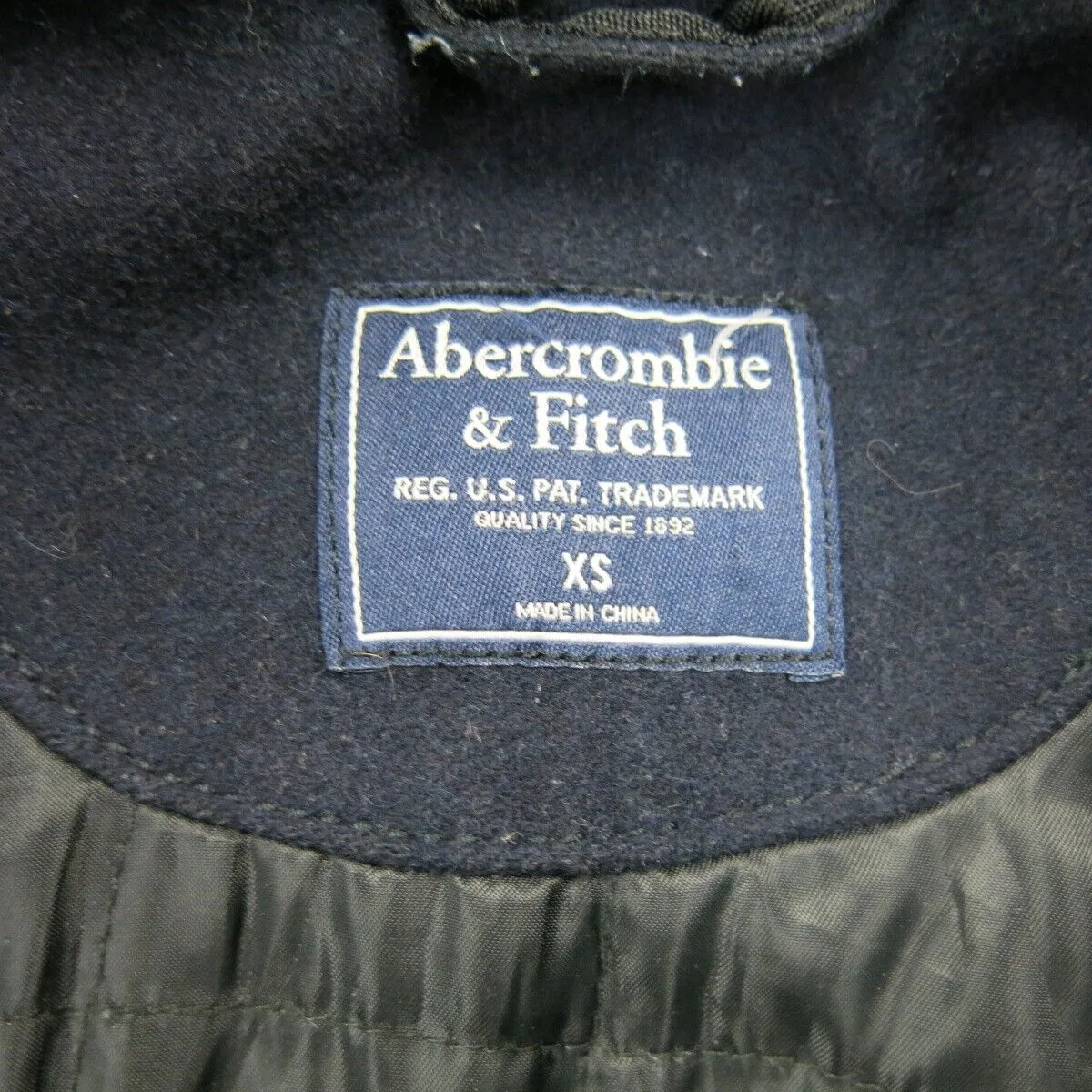 Abercrombie & Fitch Womens Blouson Jacket Full Zip Long Sleeve Navy Blue Size XS