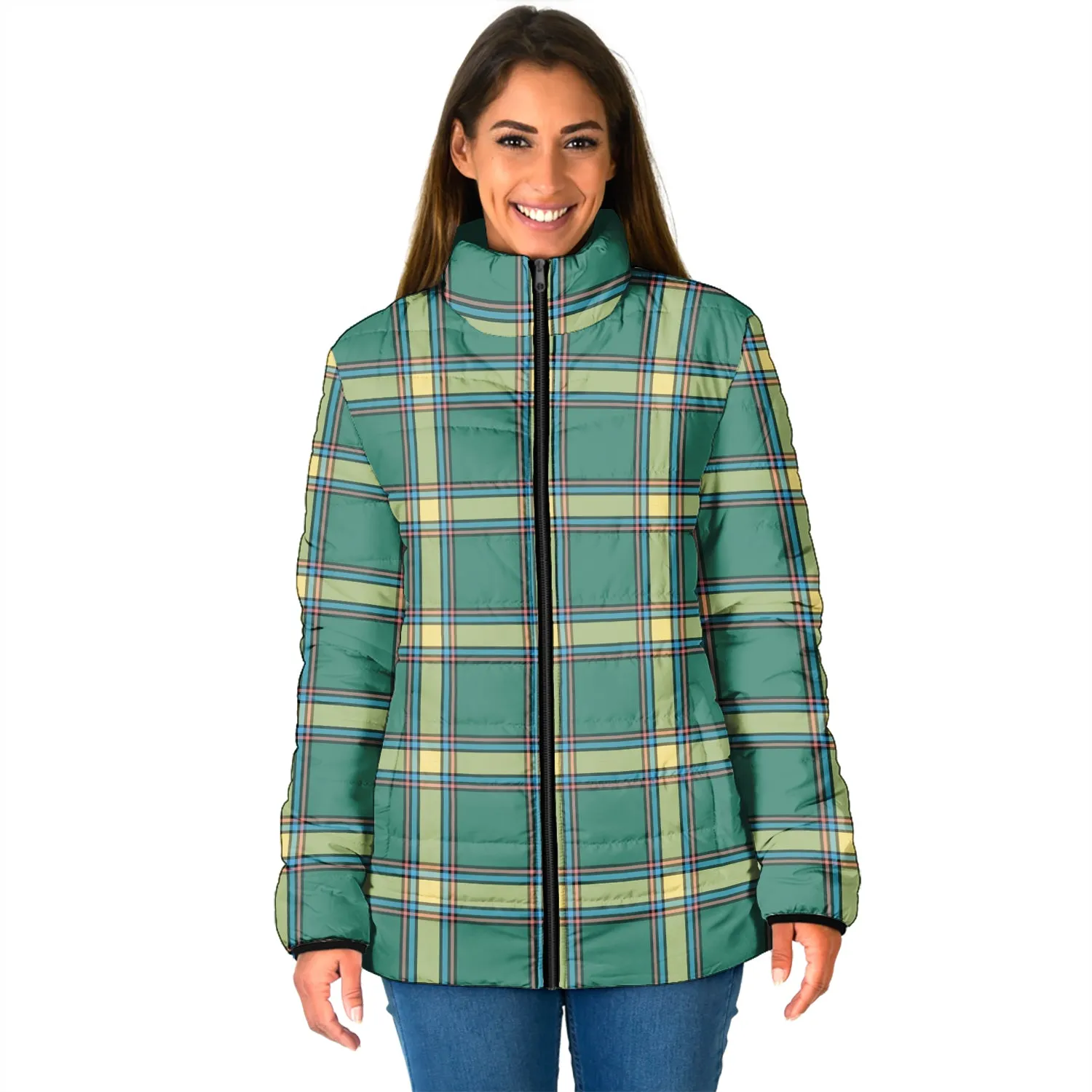 Alberta Province Canada Tartan Padded Jacket