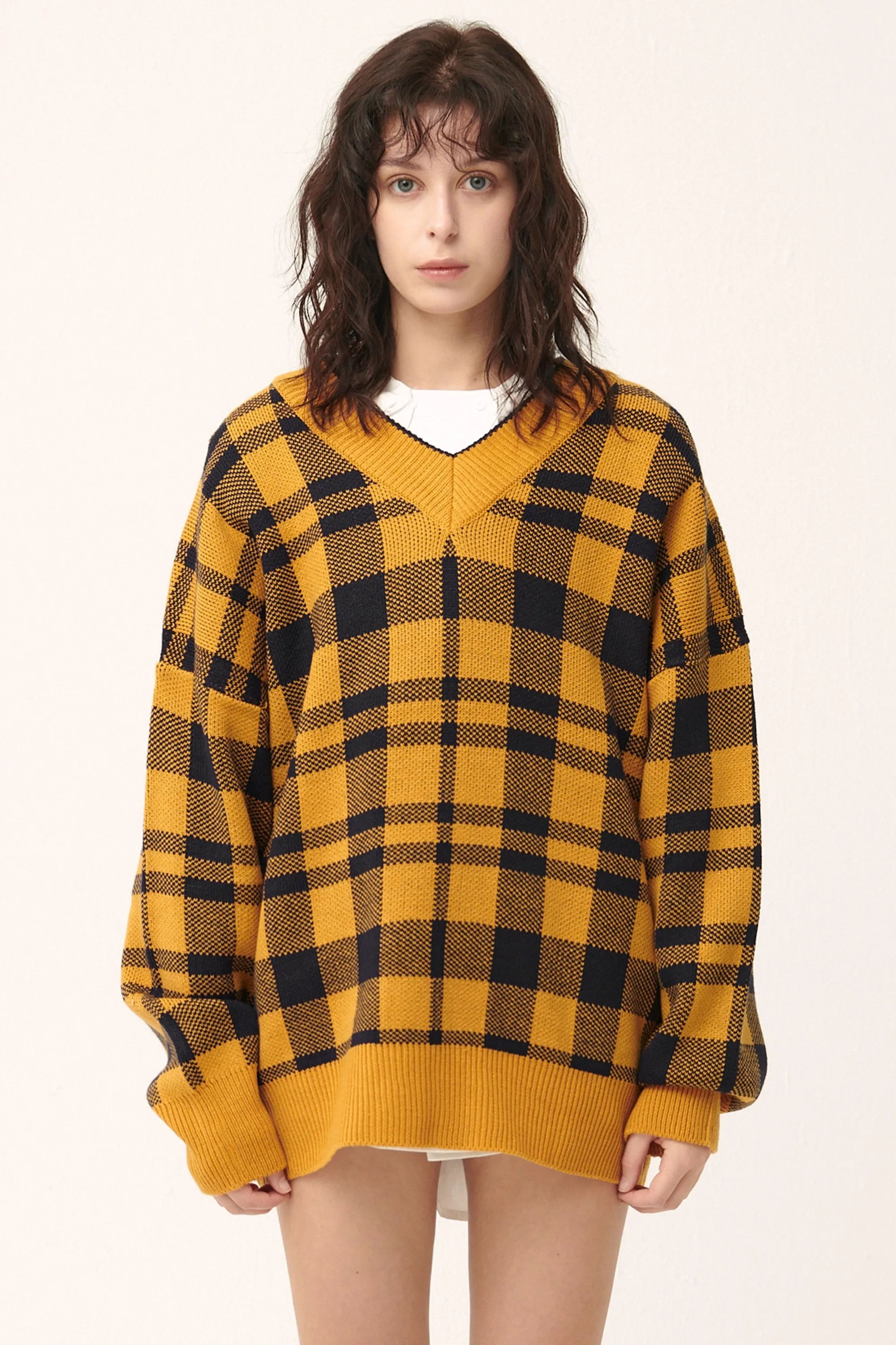 Alexis Oversized Sweater in Plaid