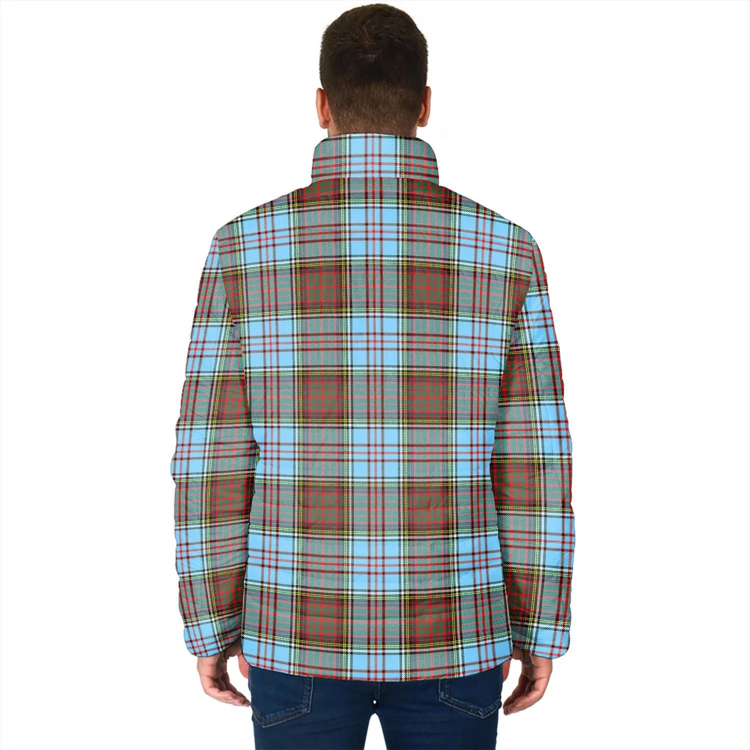 Anderson Ancient Tartan Padded Jacket with Family Crest