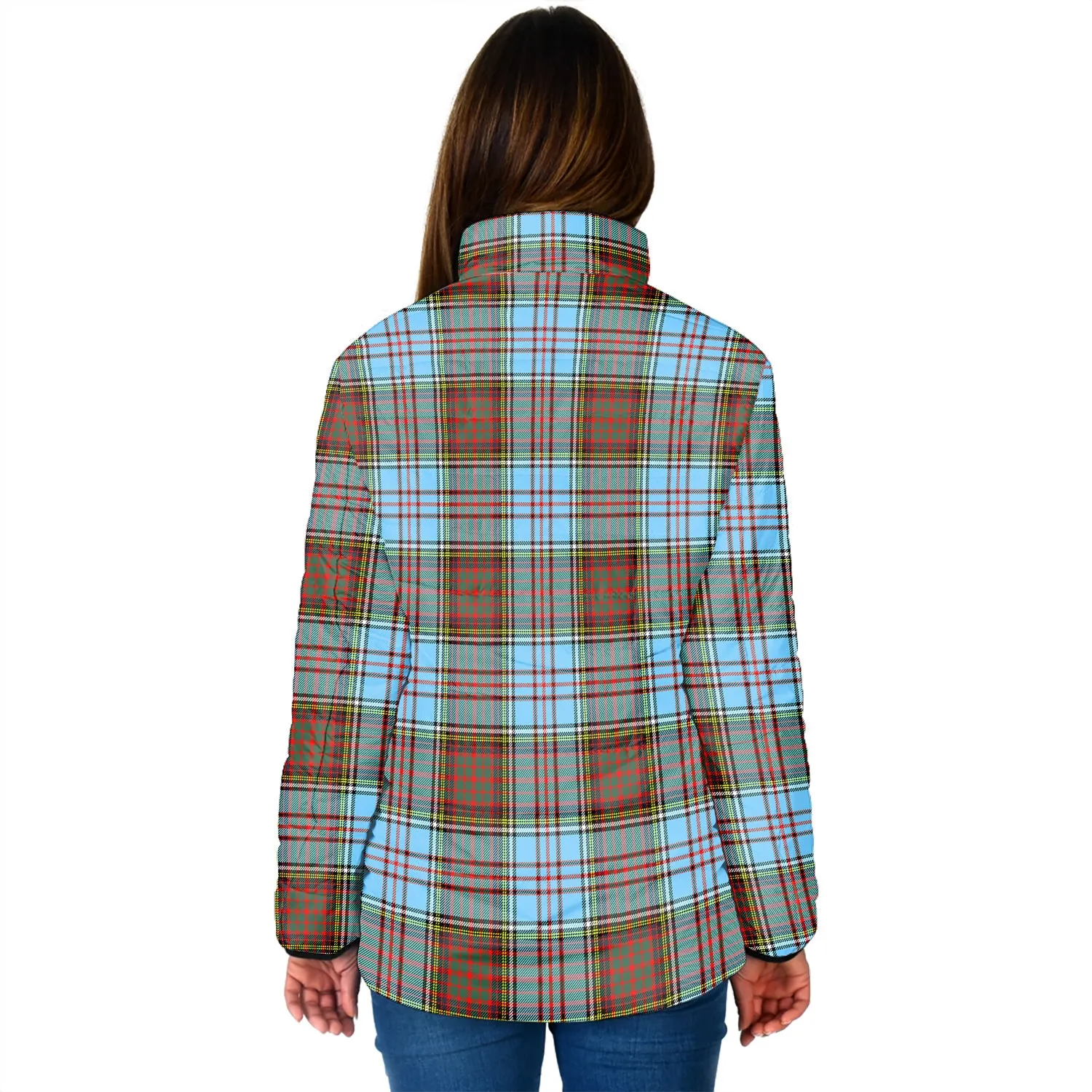 Anderson Ancient Tartan Padded Jacket with Family Crest