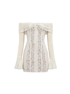 Angelee Off-Shoulder Lace Dress