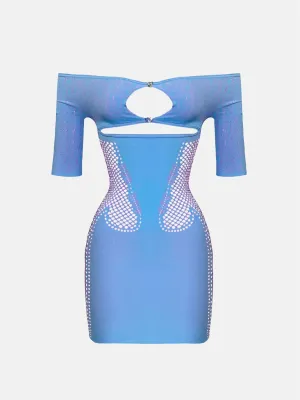 Archer Dress Crypto Blue