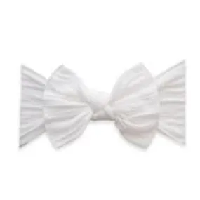 Baby Bling Bows - Cable Knit Knot - White