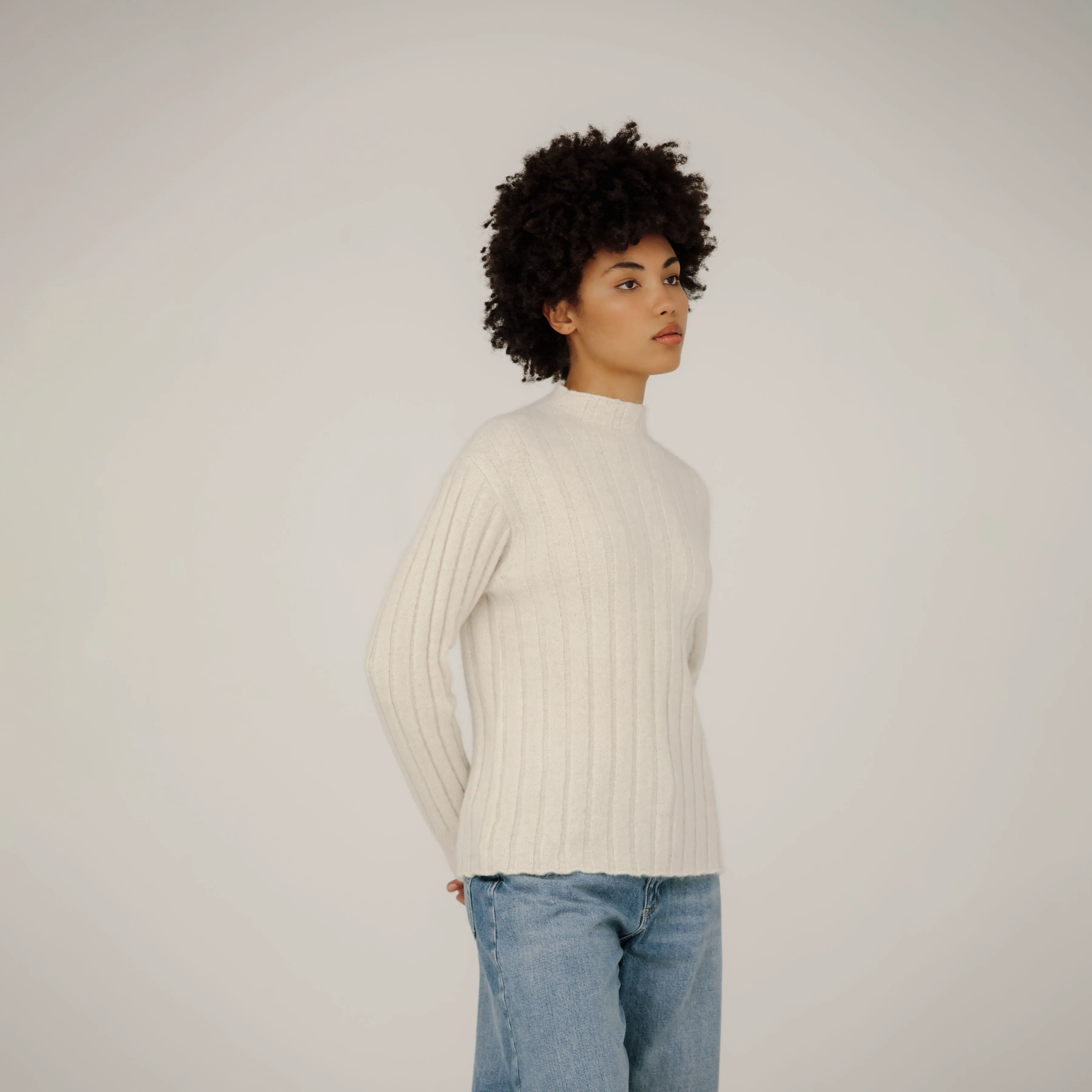 Bare Knitwear Demi Mock Neck