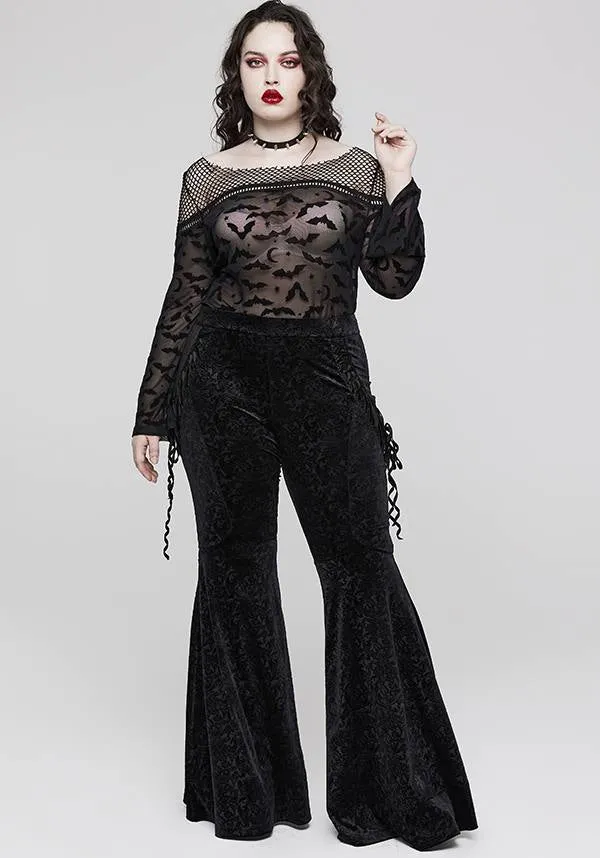 Bat Mesh Goth | T-SHIRT [PLUS SIZE]