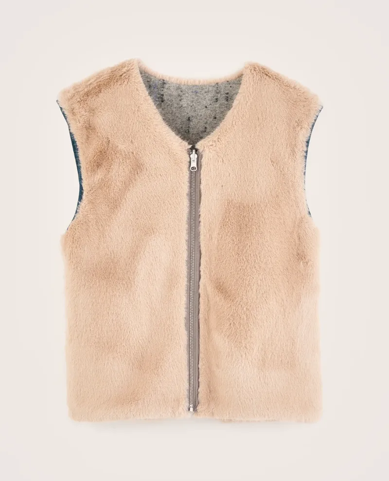 Bellerose Hess Grey Reversible Gilet