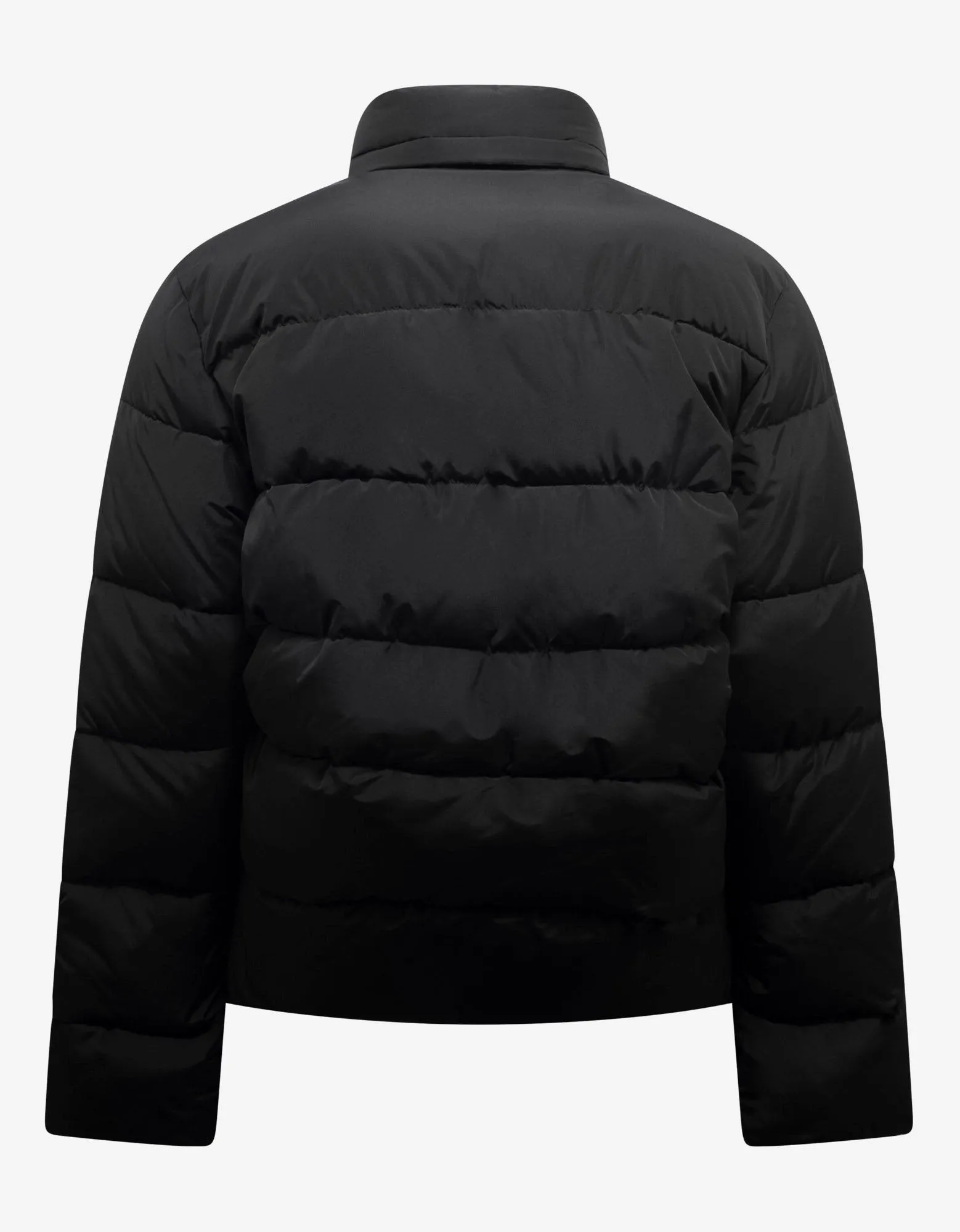 Black C Shape Puffer Jacket