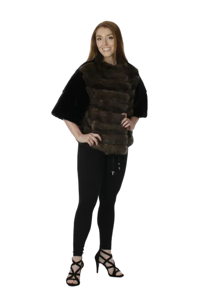 Blackglama Mink Jacket with Russian Sable