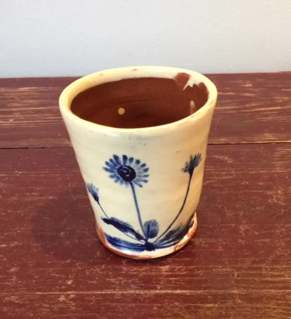 Blue Flowers Beaker 1