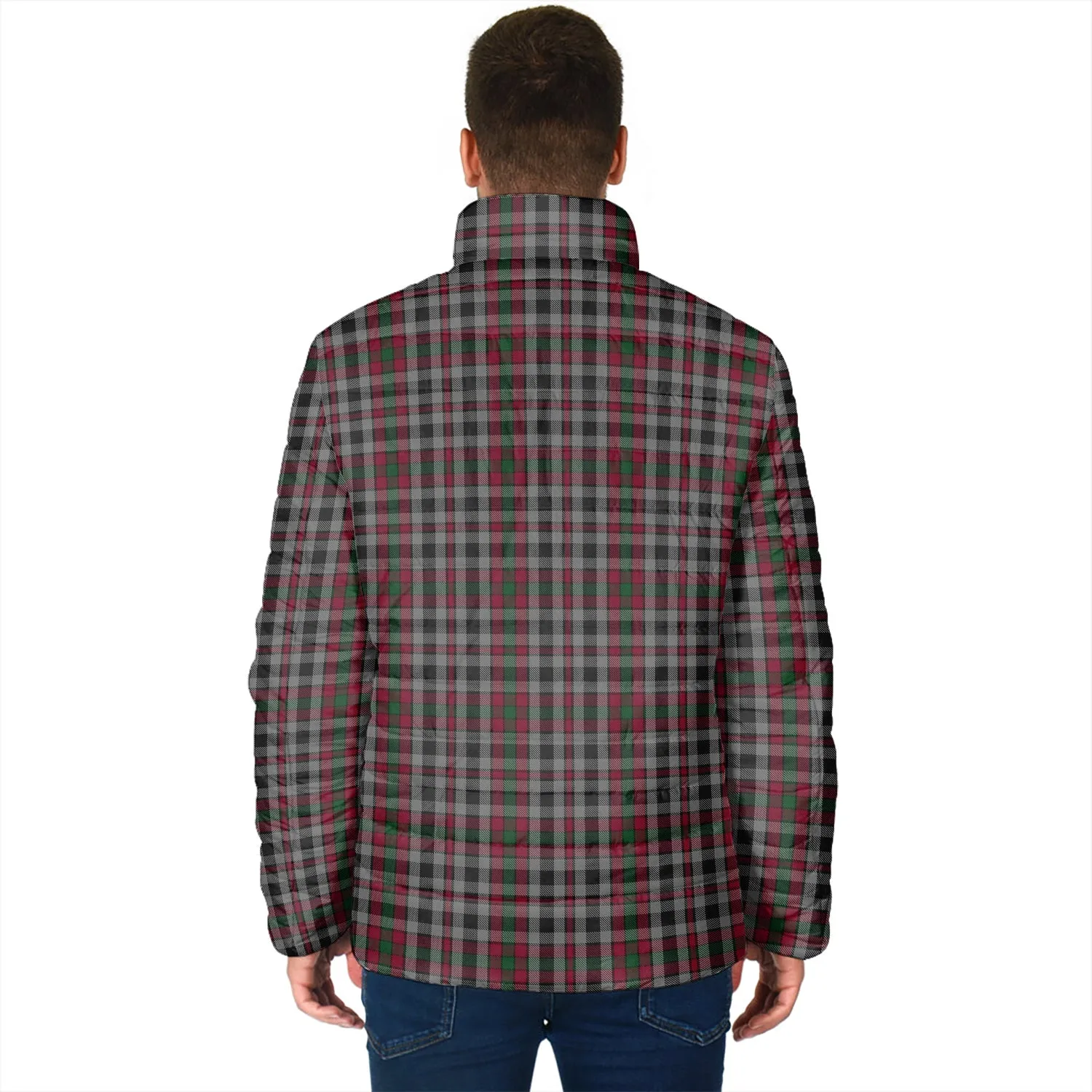 Borthwick Tartan Padded Jacket with Family Crest