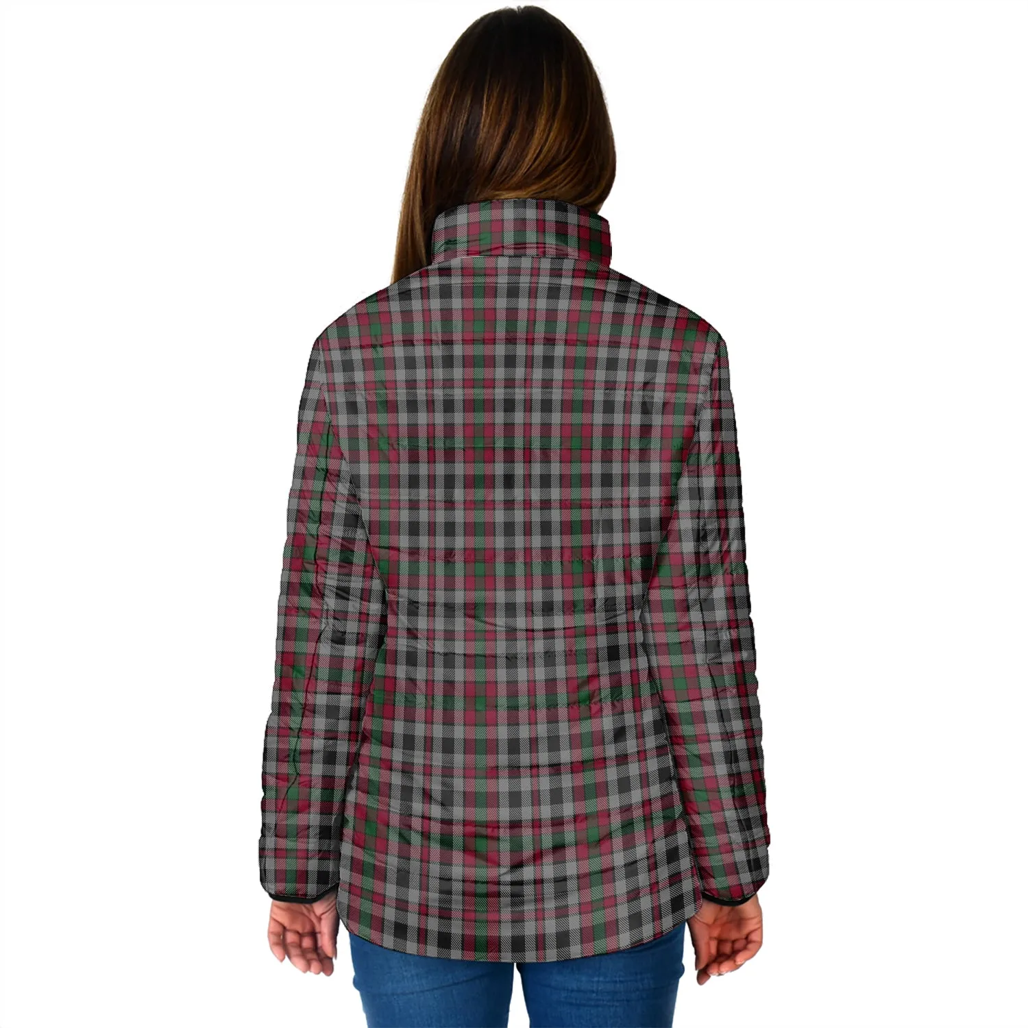 Borthwick Tartan Padded Jacket with Family Crest