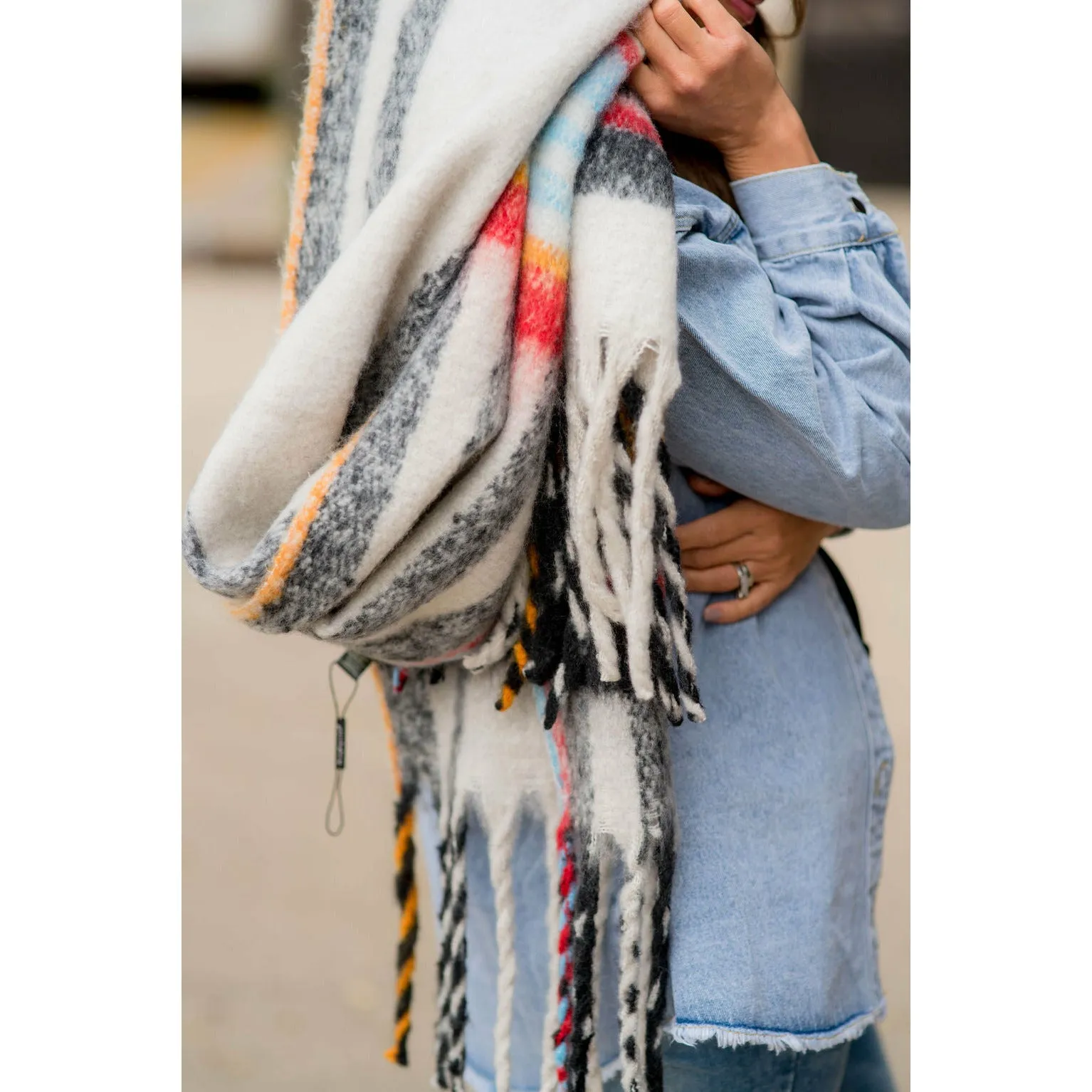 Brilliant Mixed Lines Scarf