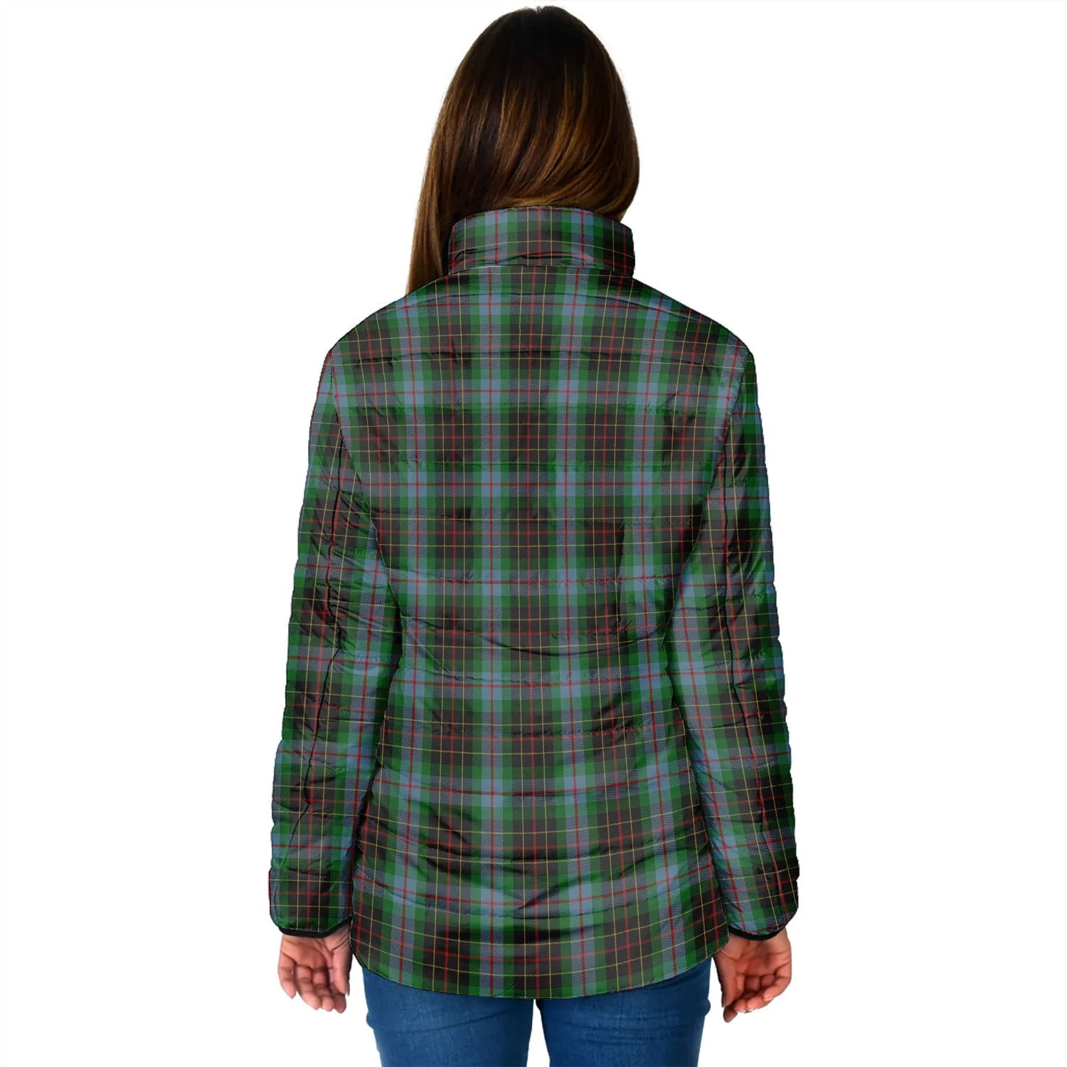 Brodie Hunting Tartan Padded Jacket with Family Crest