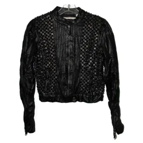 Buy Genuine High Quality Real Spikes Mens Fashion Leather Jacket For Sale