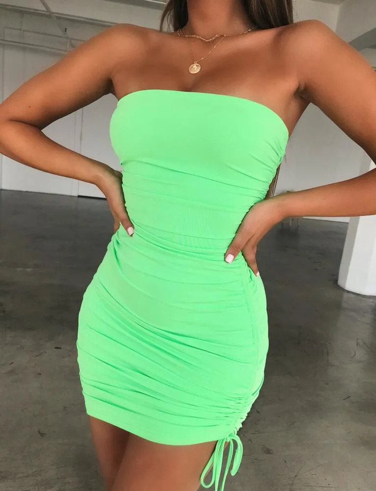 Cara Dress - Pop Green