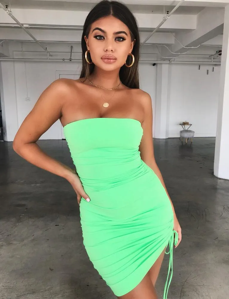 Cara Dress - Pop Green