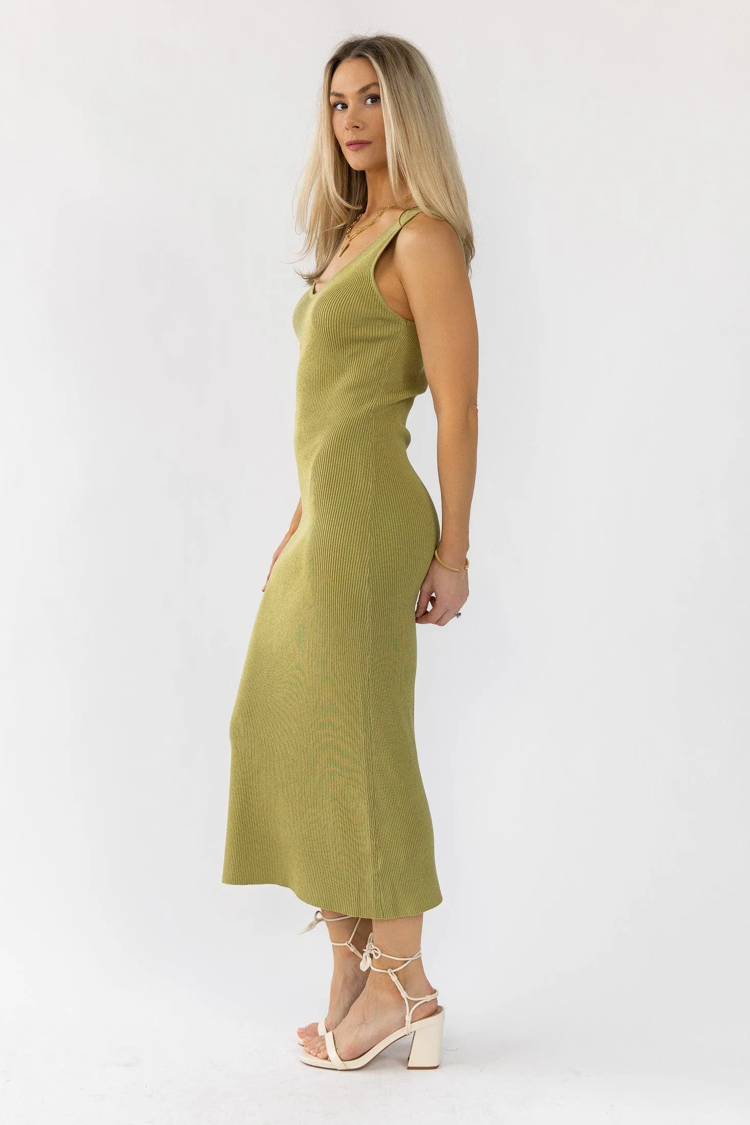 Carlene Green Knit Dress - Final Sale