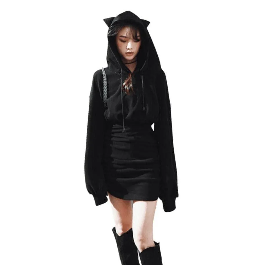 Cat Ear Hooded Dress: Dress different