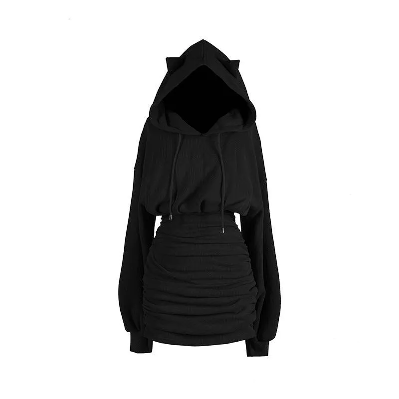 Cat Ear Hooded Dress: Dress different