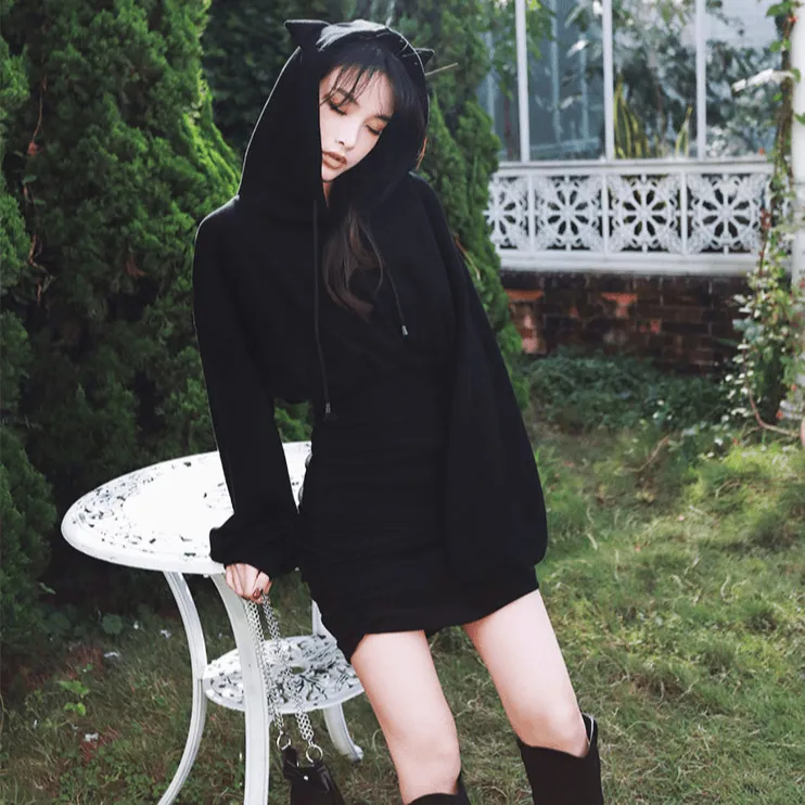 Cat Ear Hooded Dress: Dress different