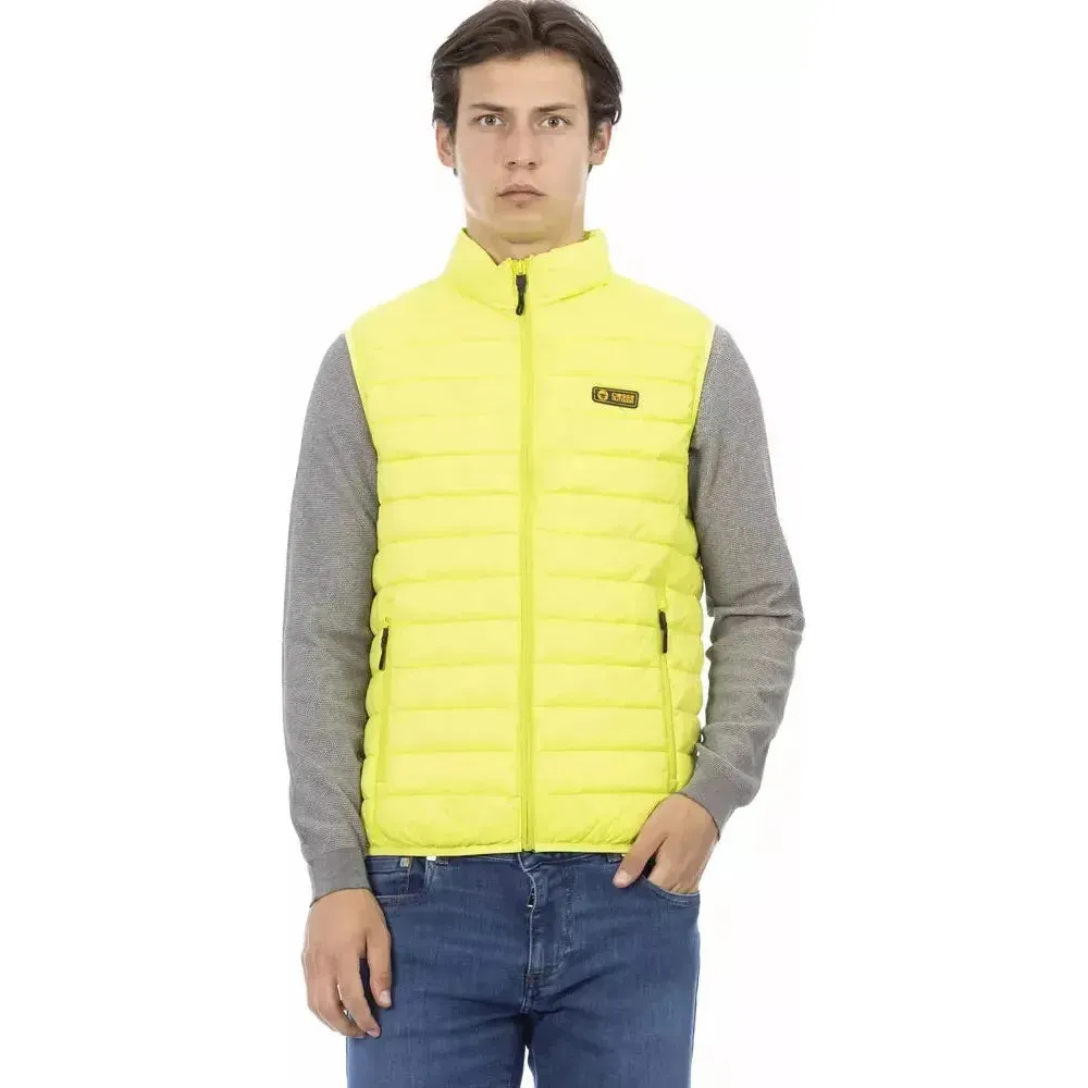 Ciesse Outdoor Yellow Polyester Men Sleeveless Jacket