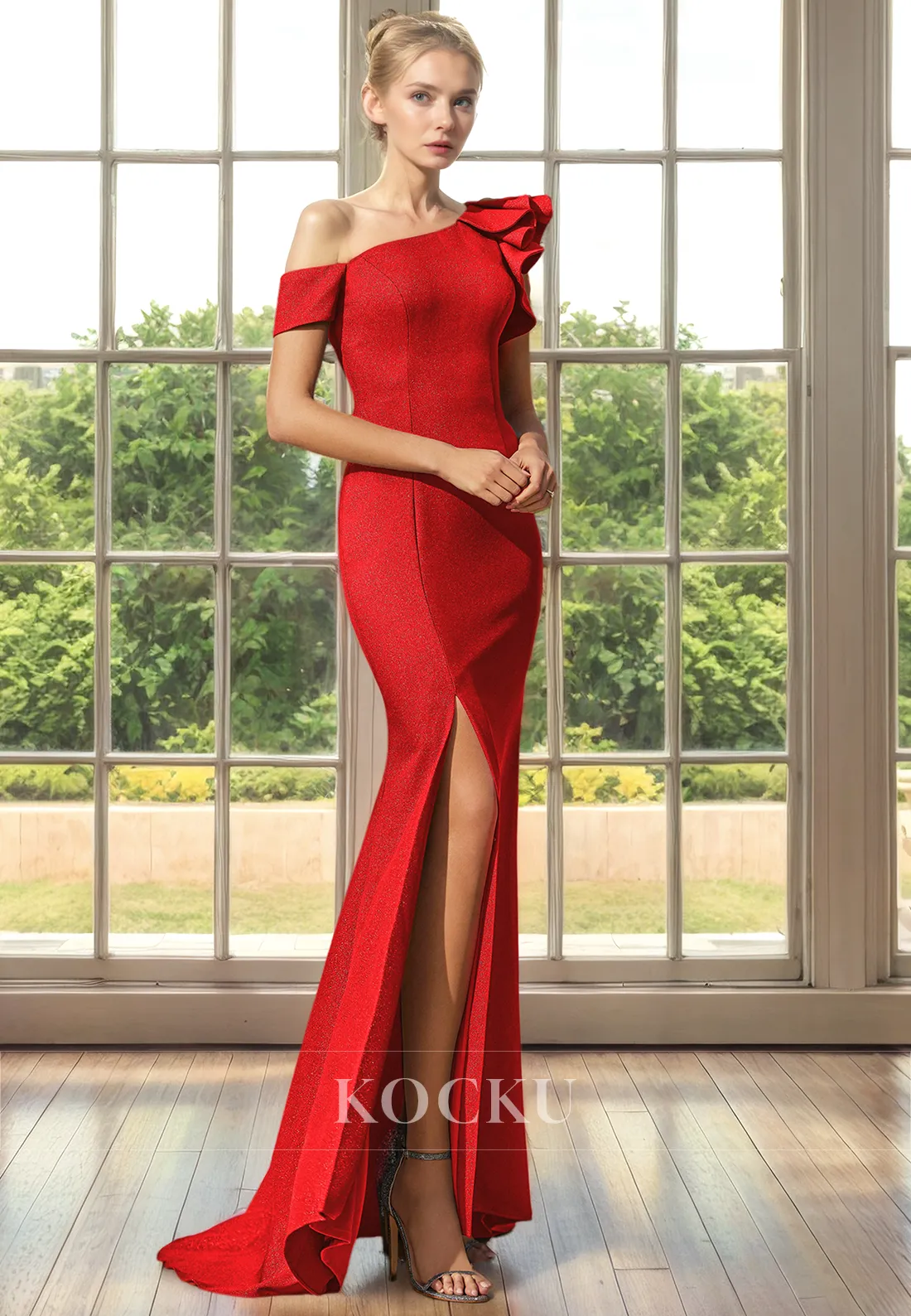 Classic & Timeless Sheath Split Satin Cocktail Mother of the Bride Dress