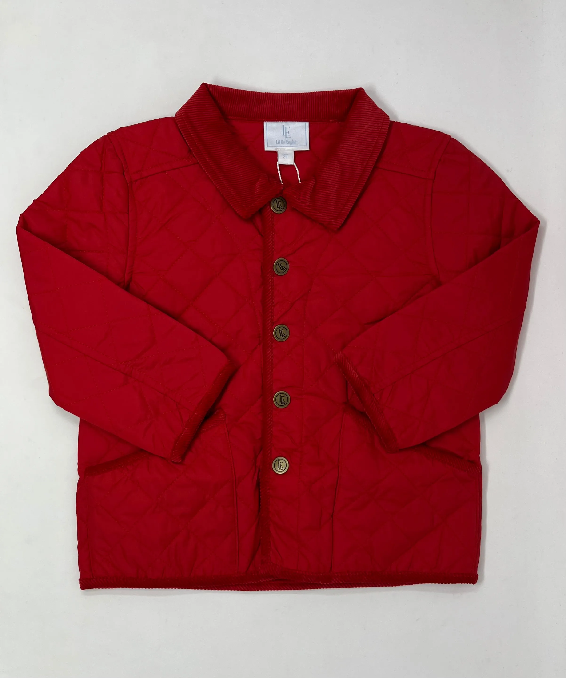 Classic Quilted Jacket - Red