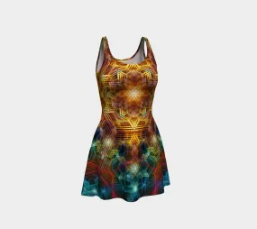 Clear Hexatrip | Flare Dress | Yantrart Design