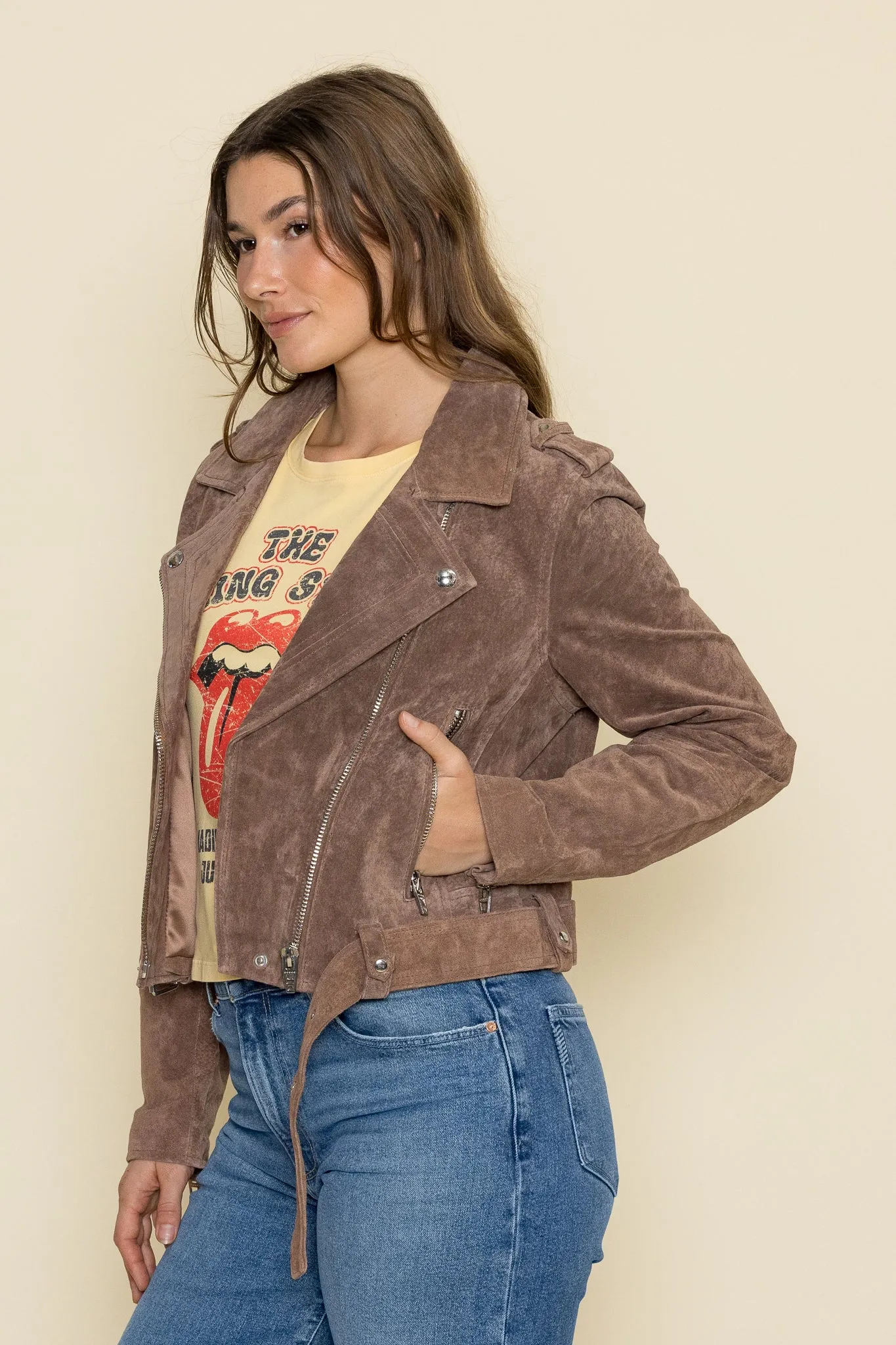 Coffee Bean Moto Jacket