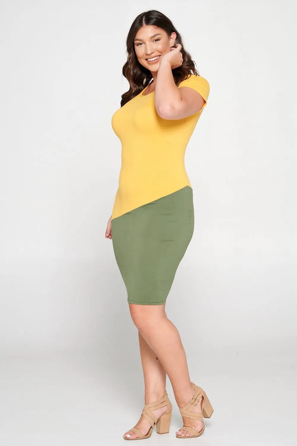 Colorblock Bodycon Dress