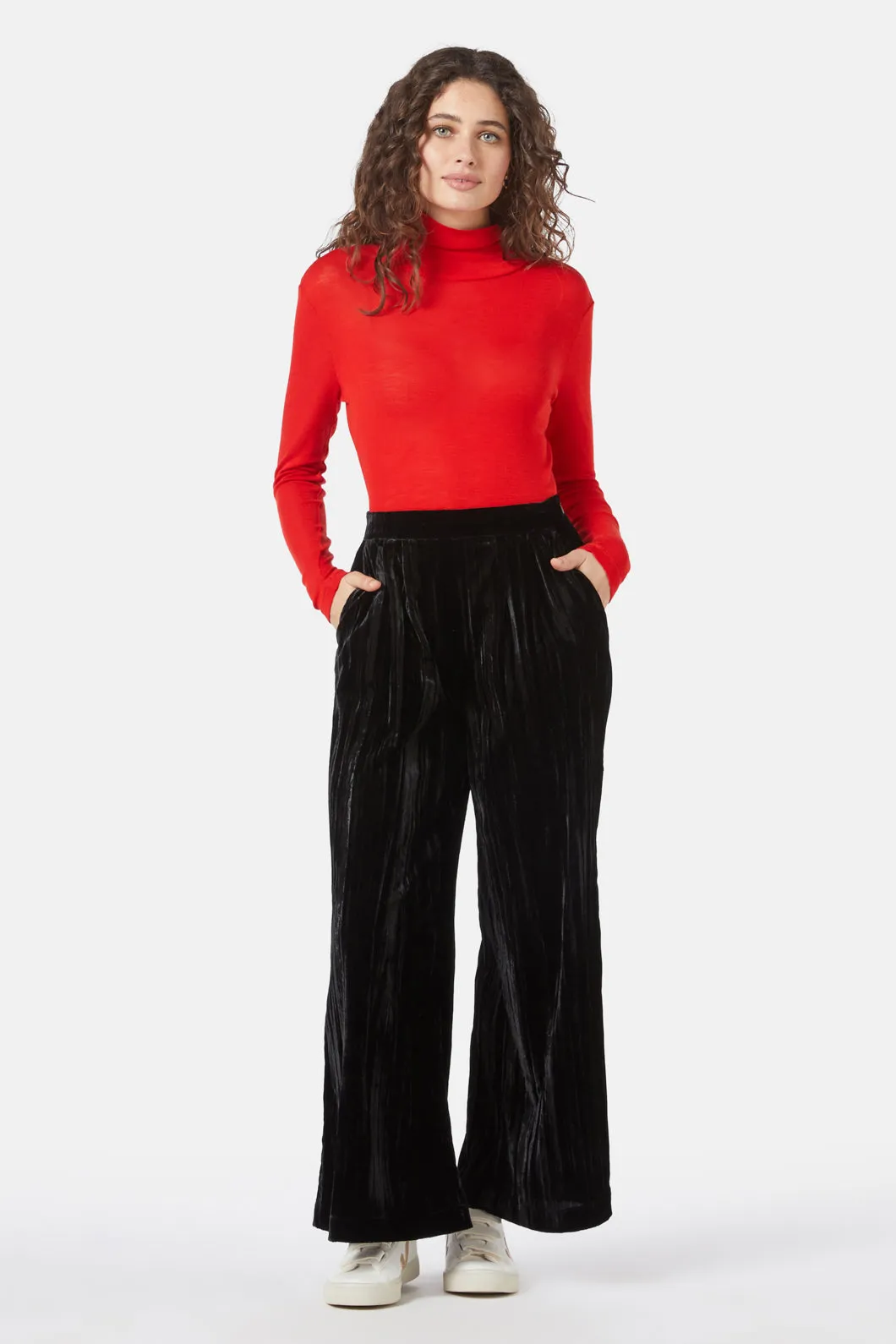 Crushed Velour Culotte