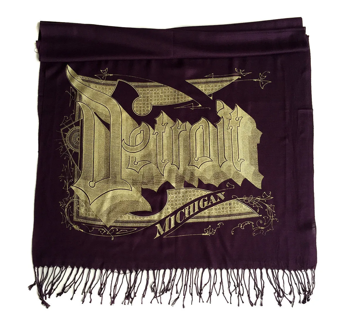 Detroit Michigan Pashmina Scarf