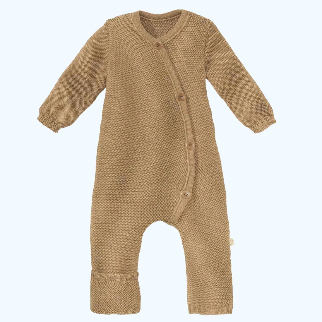 DISANA Knitted Overall/Full-Length Romper in Organic Merino Wool