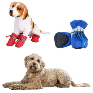 Dogs Winter Warm Shoes 4 PCS Set