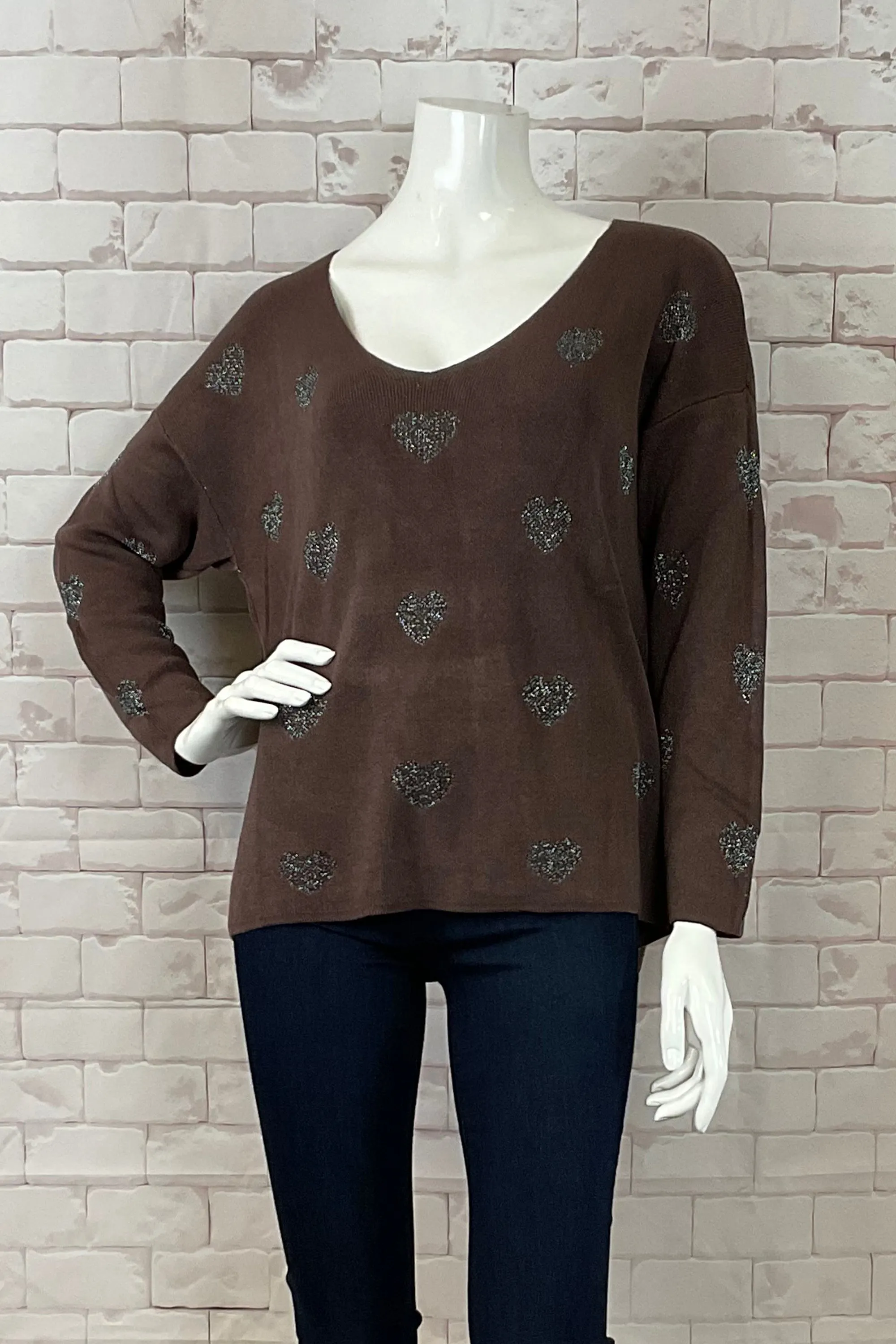 DOLMAN TOP WITH HEARTS