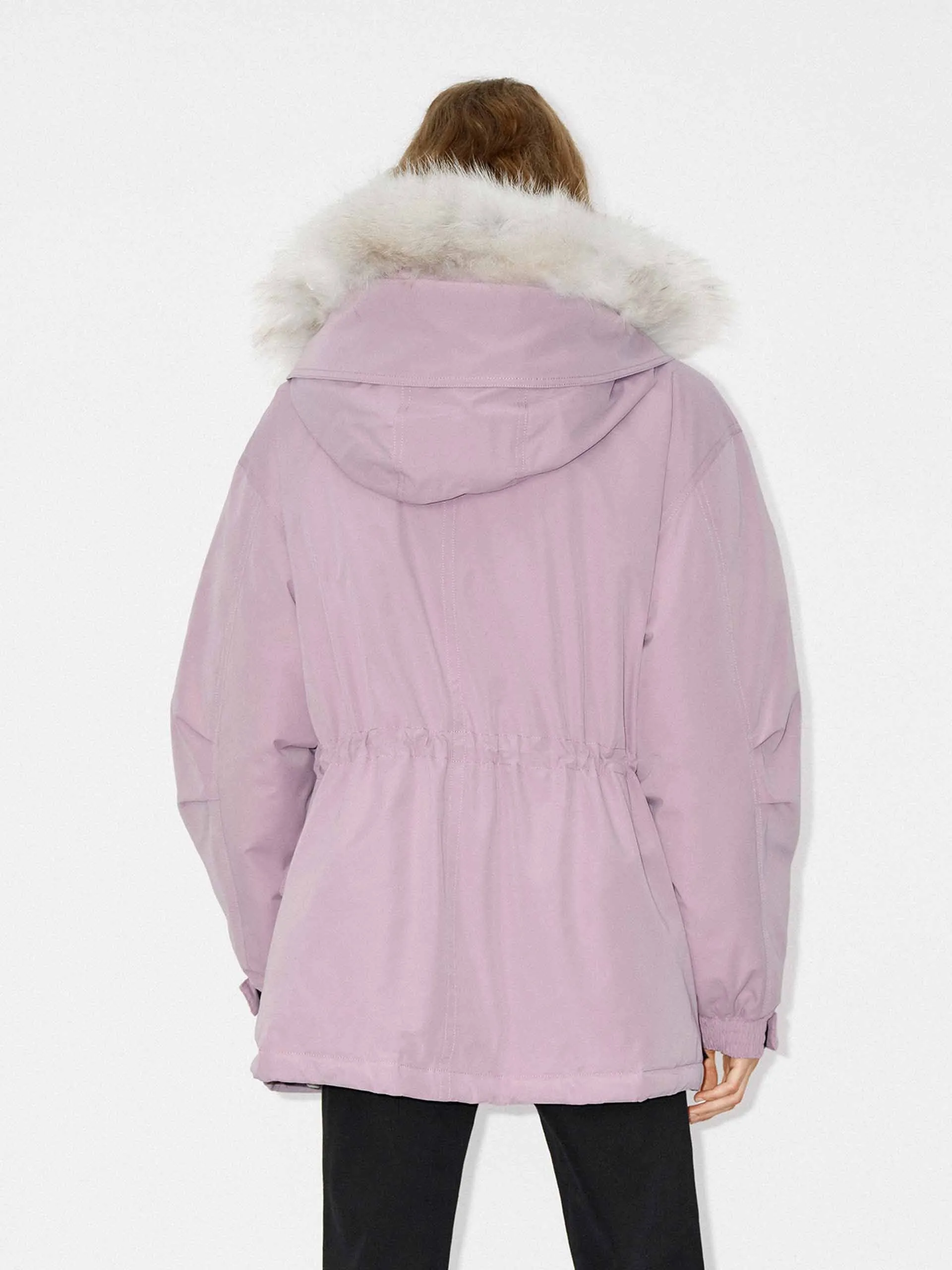 Drawstring Hooded Puffer Jacket