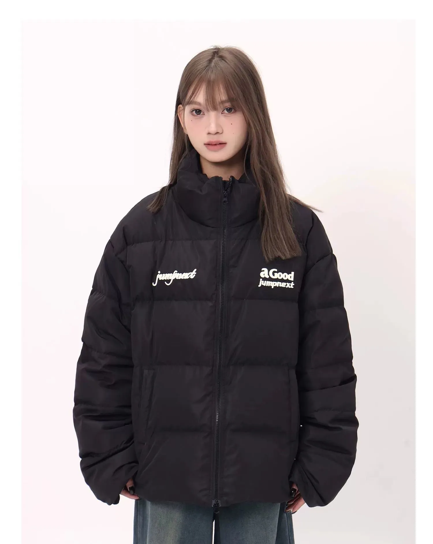 Dual Zippered Puffer Jacket