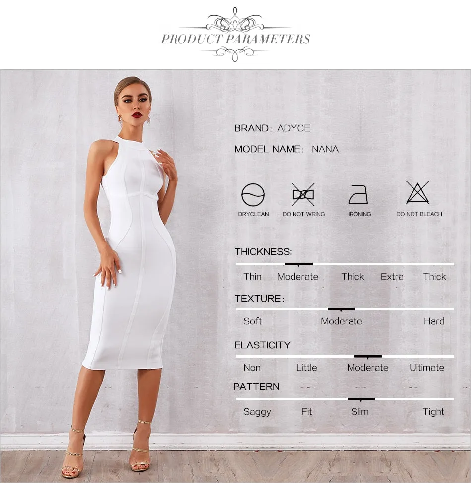 Elegant Tank Sexy Sleeveless Club Celebrity Runway Party Bodycon Bandage Dress