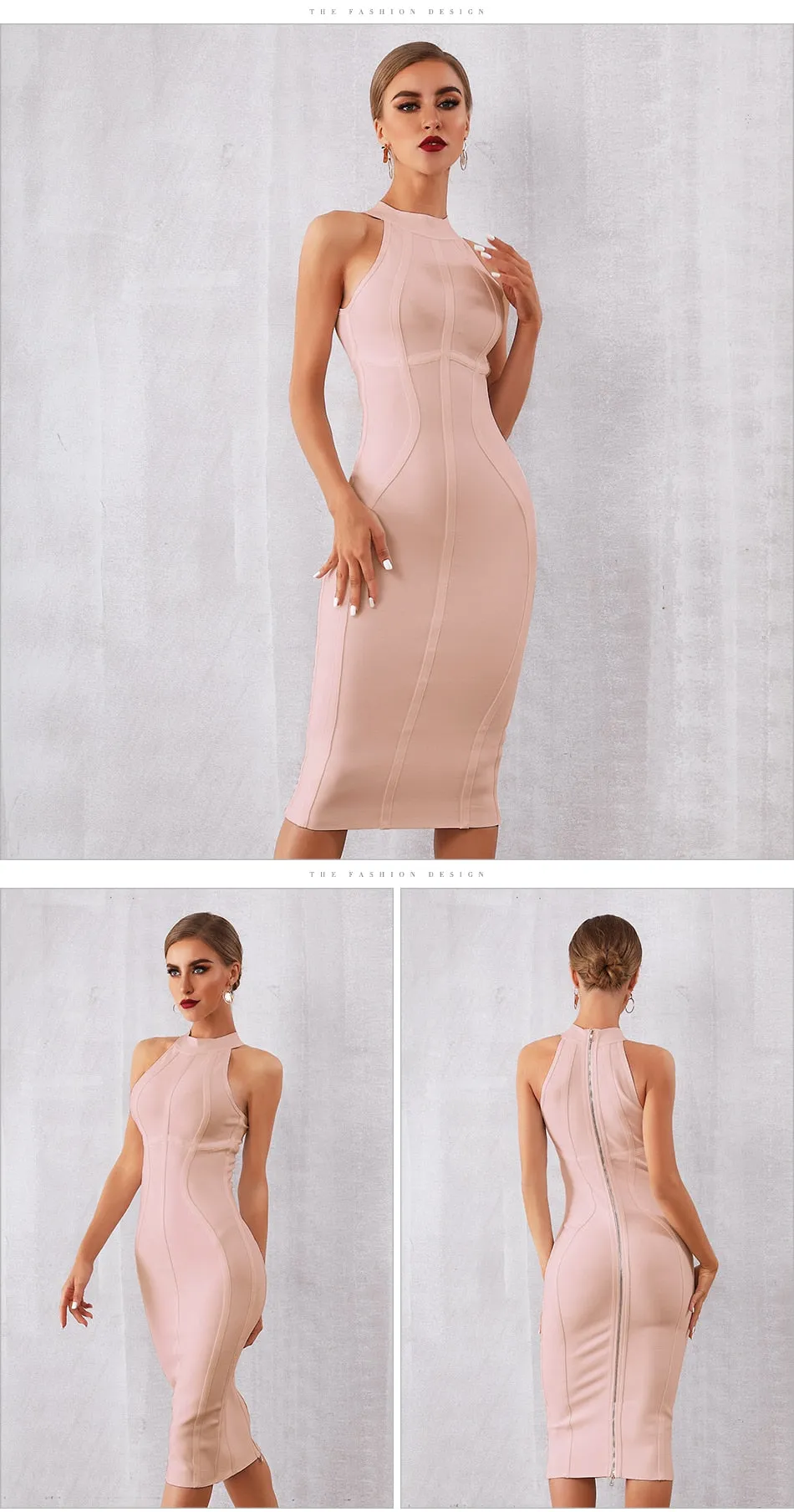 Elegant Tank Sexy Sleeveless Club Celebrity Runway Party Bodycon Bandage Dress