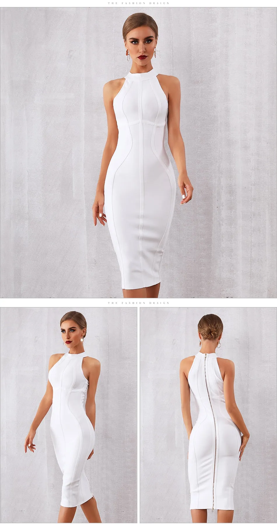 Elegant Tank Sexy Sleeveless Club Celebrity Runway Party Bodycon Bandage Dress