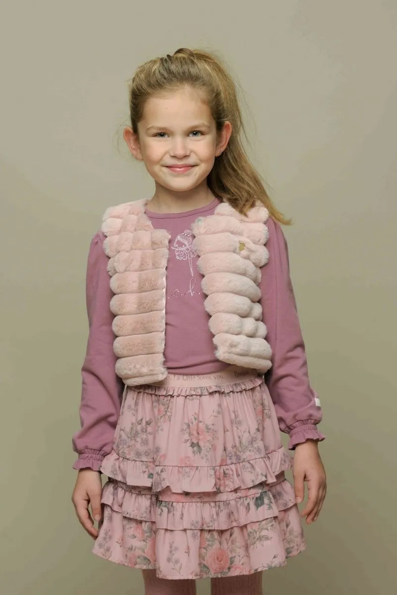 EMORIA bumpy fur gilet